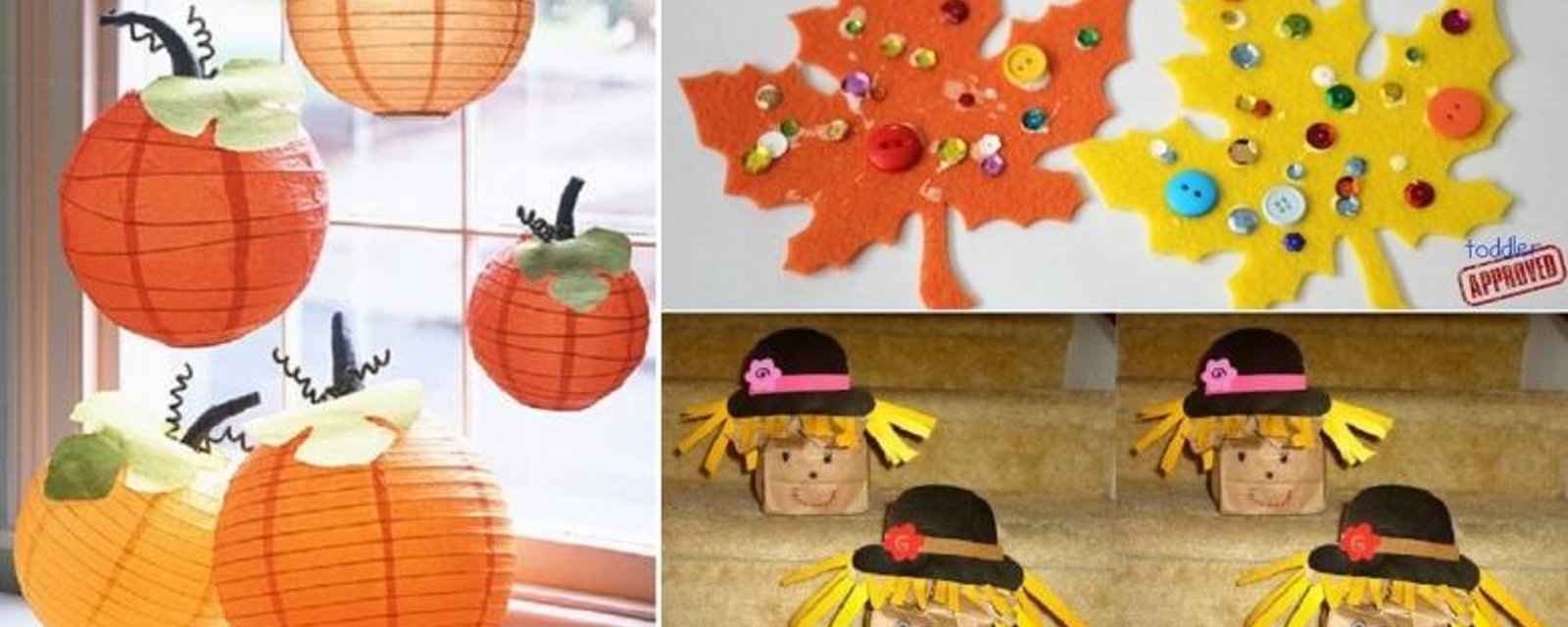 8 Magnifiques bricolages à faire avec les enfants pour célébrer les belles couleurs de l'automne! 