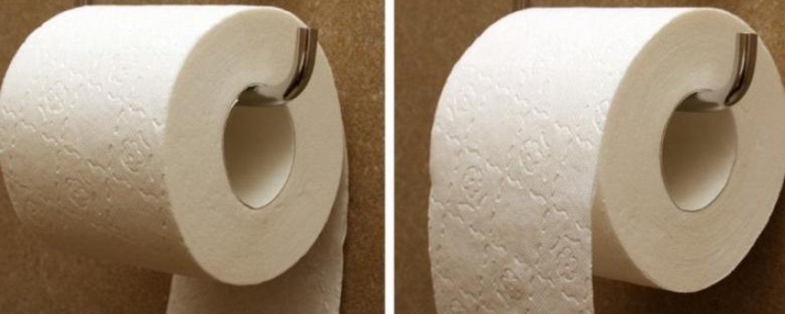 Un brevet vieux de 125 ans confirme la bonne manière d'accrocher le papier de toilette! 50% des gens ne le font pas correctement!