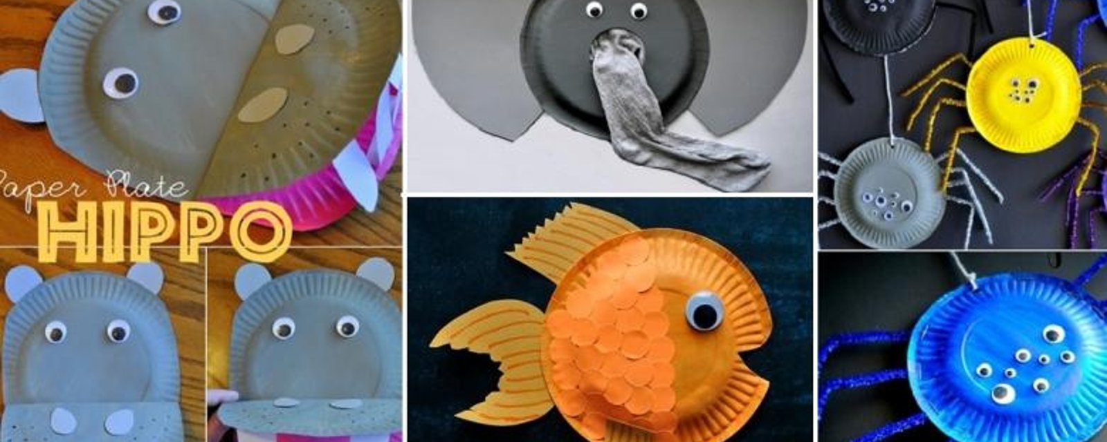 14 Bricolages pour enfants à faire avec des assiettes en carton, sur le thème des animaux! 