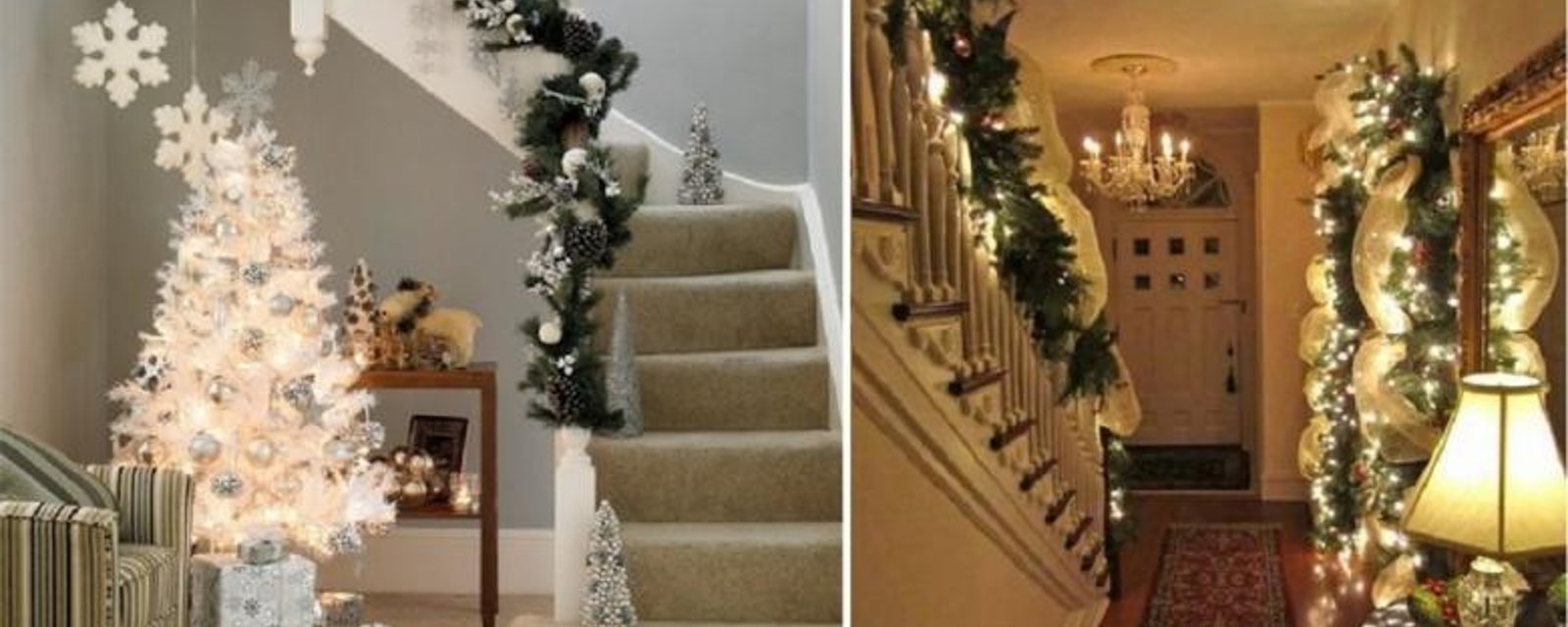 Décorer l'escalier et le vestibule pour Noël! 35 merveilleuses idées à voir! 