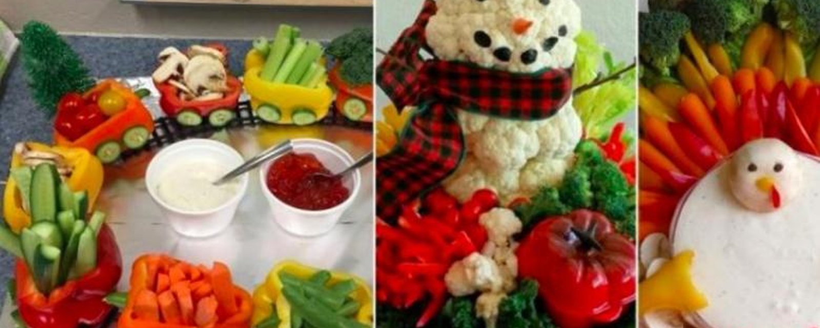 14 incroyables plateaux de légumes, faciles à monter pour Noël! 