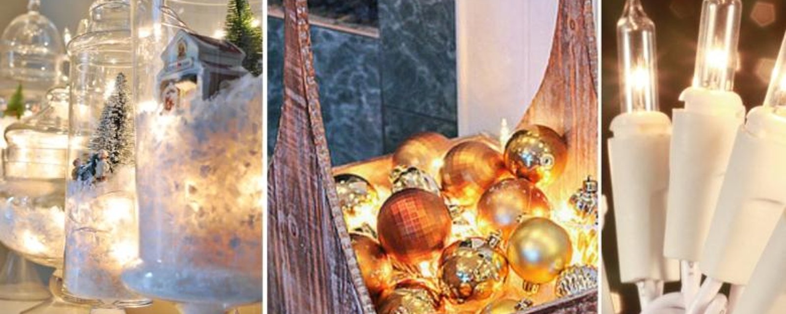 14 magnifiques décorations de Noël à bricoler, à partir de lumières de Noël! 