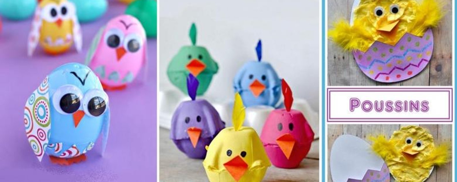 18 Magnifiques bricolages à faire avec les enfants pour Pâques, sous le thème des poussins! 