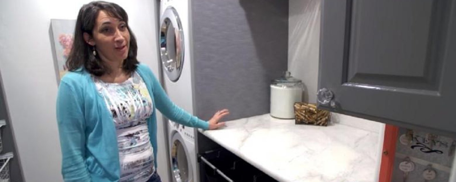 Cette mère de 6 enfants a construit la salle de lavage la plus cool jamais vue! Pour moins de 400$! 