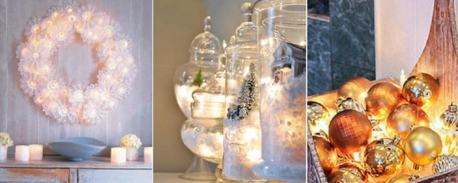 14 magnifiques idées de décorations de Noël, tout en lumière...! 