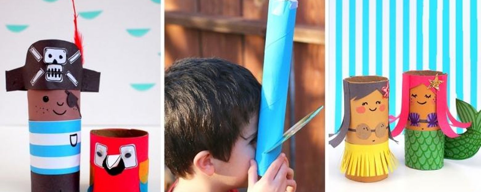 14 bricolages pour enfants à avec des rouleaux de papier hygiénique ou papier essuie-tout! 