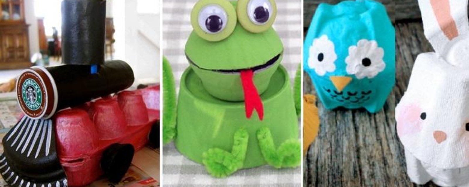 20 Nouveaux bricolages pour enfants à faire avec des cartons d'oeufs! 