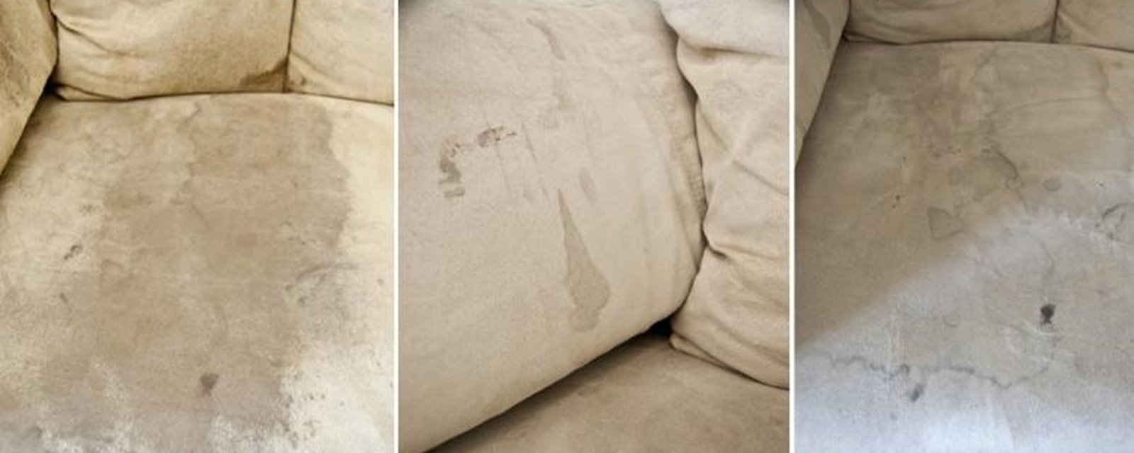 Comment faire disparaître les vilaines taches sur un canapé en tissu! 