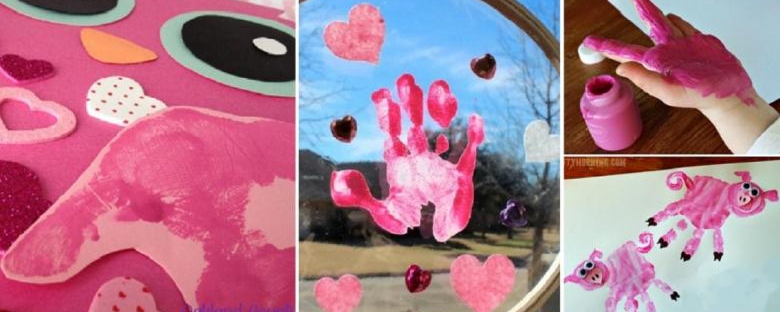 11 Bricolages pour enfants, à peindre avec pieds et mains pour la Saint-Valentin! 