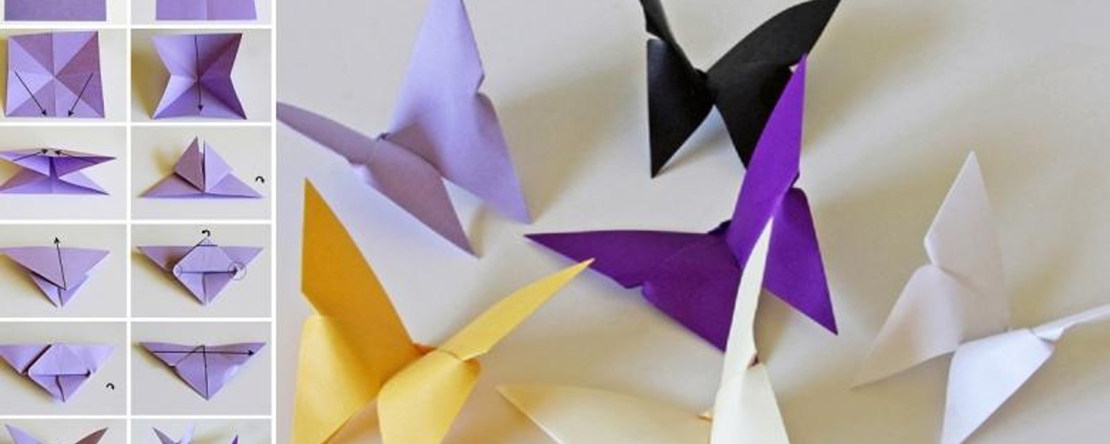 Bricoler des papillons de papier! Faites-en des décorations! 