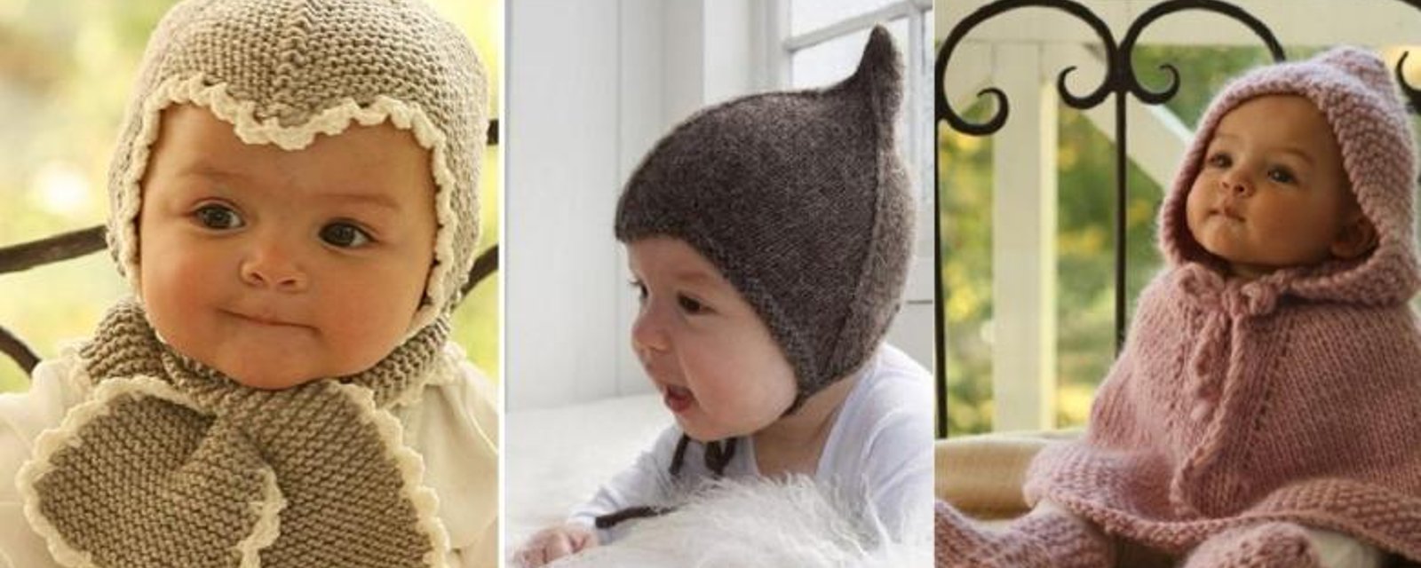 7 Patrons gratuits et français de chapeaux pour bébés à faire au tricot ou au crochet! 