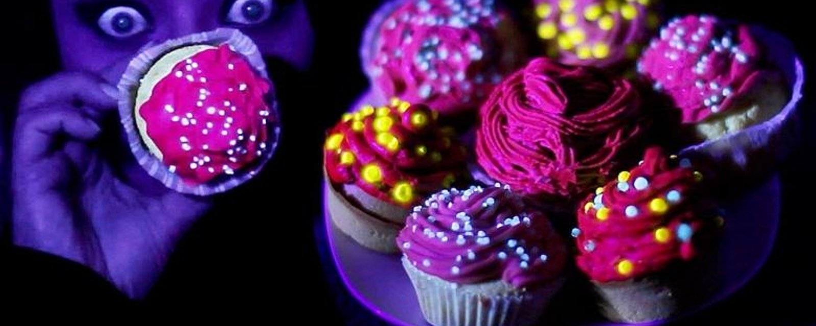 Cuisiner des cupcakes qui illuminent dans le noir!! C'est super facile à réaliser! 