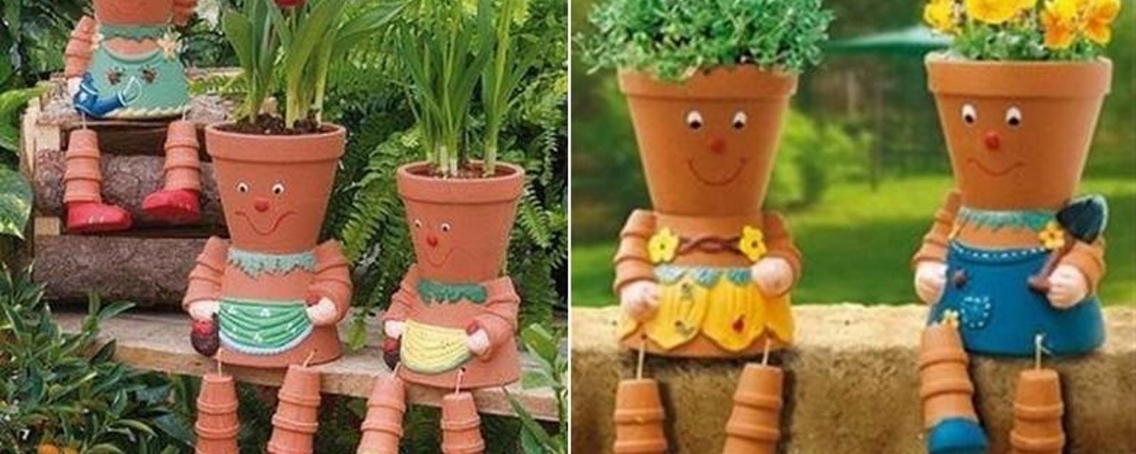 Fabriquer des personnages en pot de terre cuite!