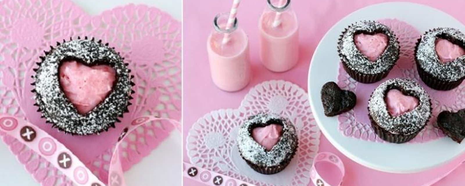 Une idée brillante de cupecake pour la Saint-Valentin! 