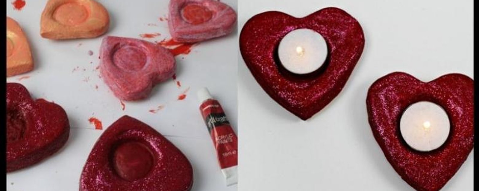 Des bougies en coeur faciles à fabriquer pour la St-Valentin!