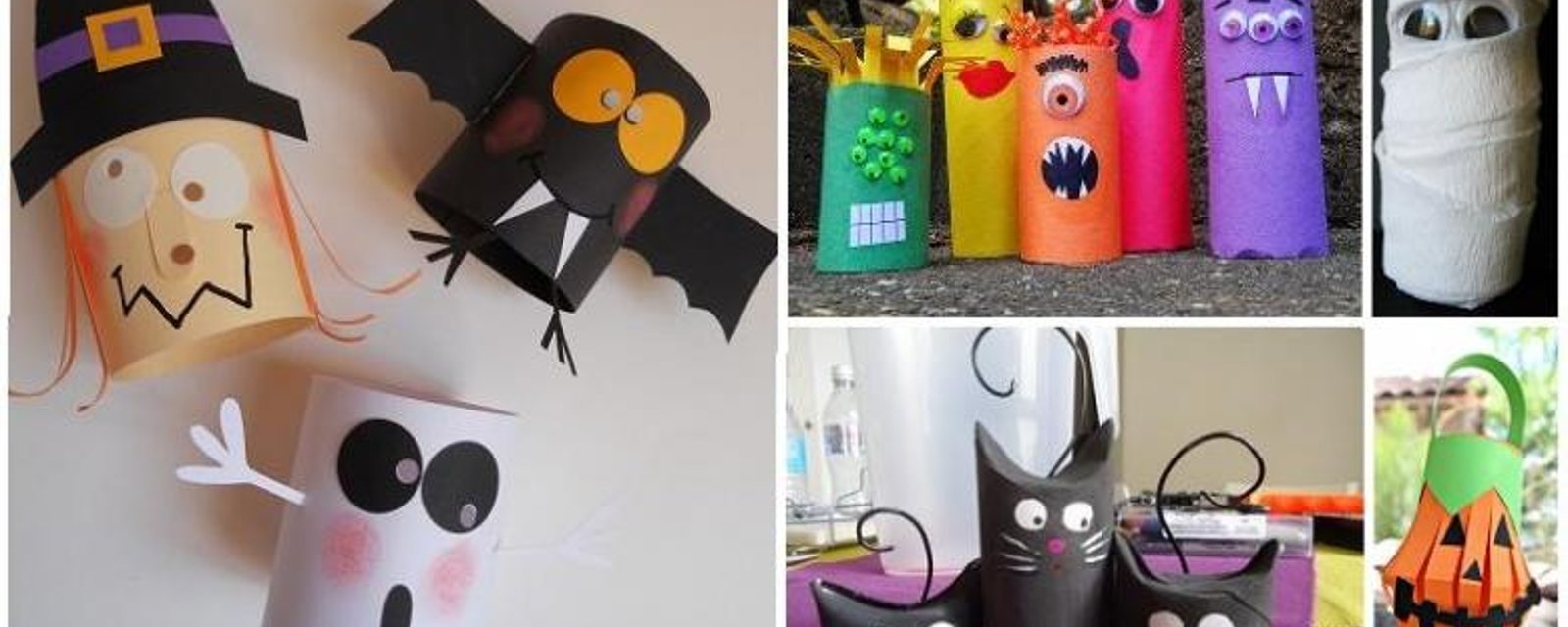 Plus de 30 bricolages d'Halloween à faire avec des rouleaux de papier hygiénique! 