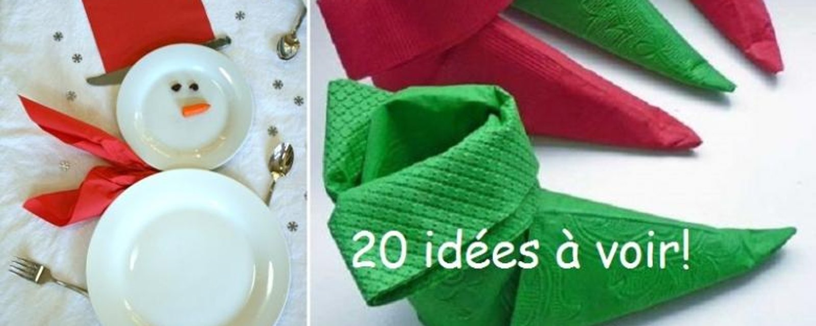 20 idées pour décorer votre table de Noël! 