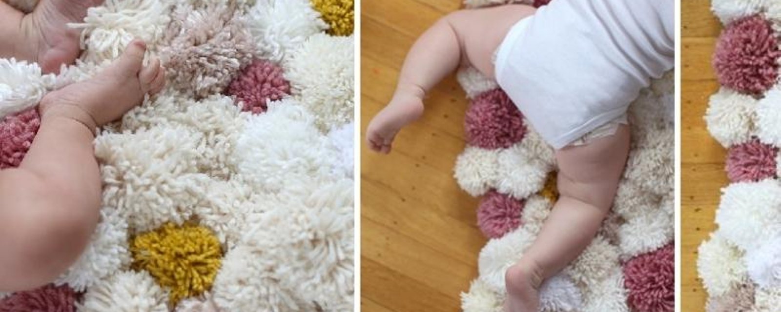 Comment fabriquer une jolie carpette! Et une façon différente de faire des pompons! 