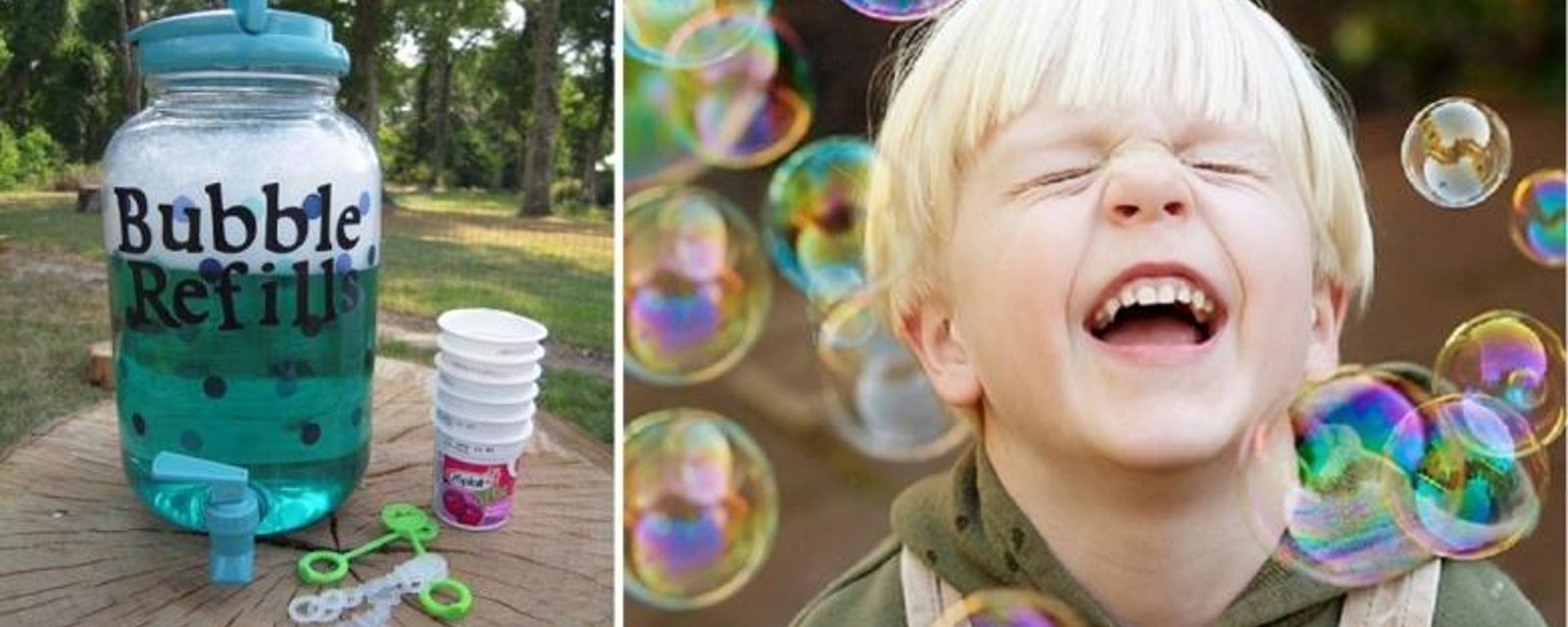 Une recette secrète pour faire des bulles à savon! Plus durables que les bulles commerciales! 