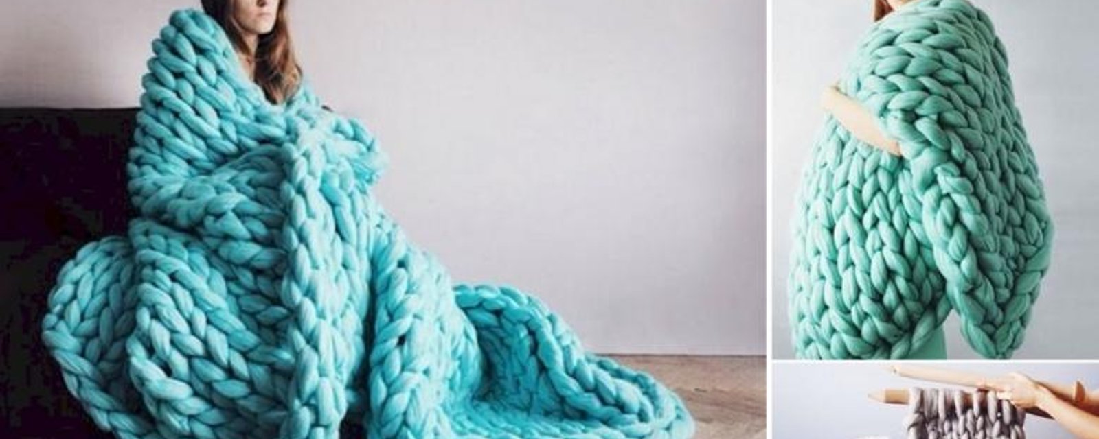 Comment tricoter une gigantesque couverture en 4 heures! Tout ce que vous aurez besoin! 