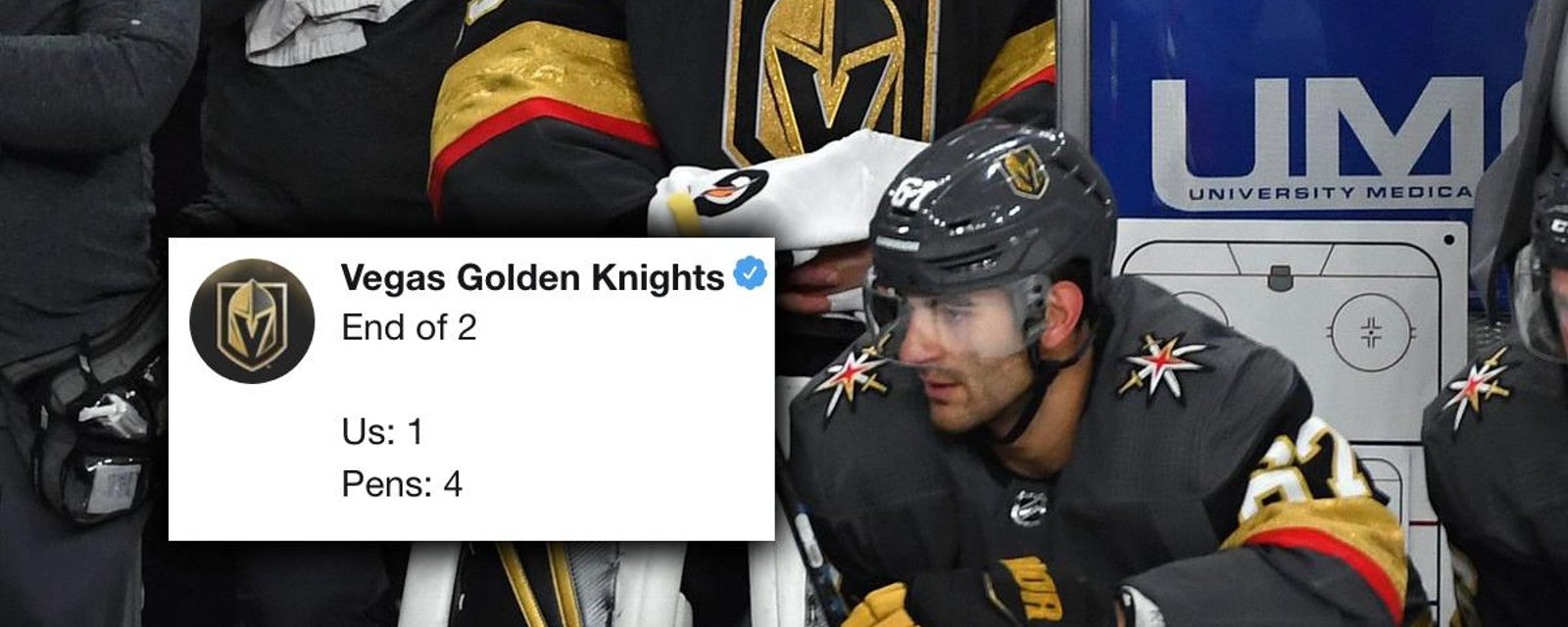 Le compte Twitter des Golden Knights se tape une crise en temps réel