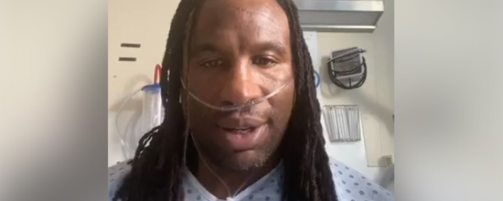Georges Laraque publie une vidéo de sa chambre d'hôpital