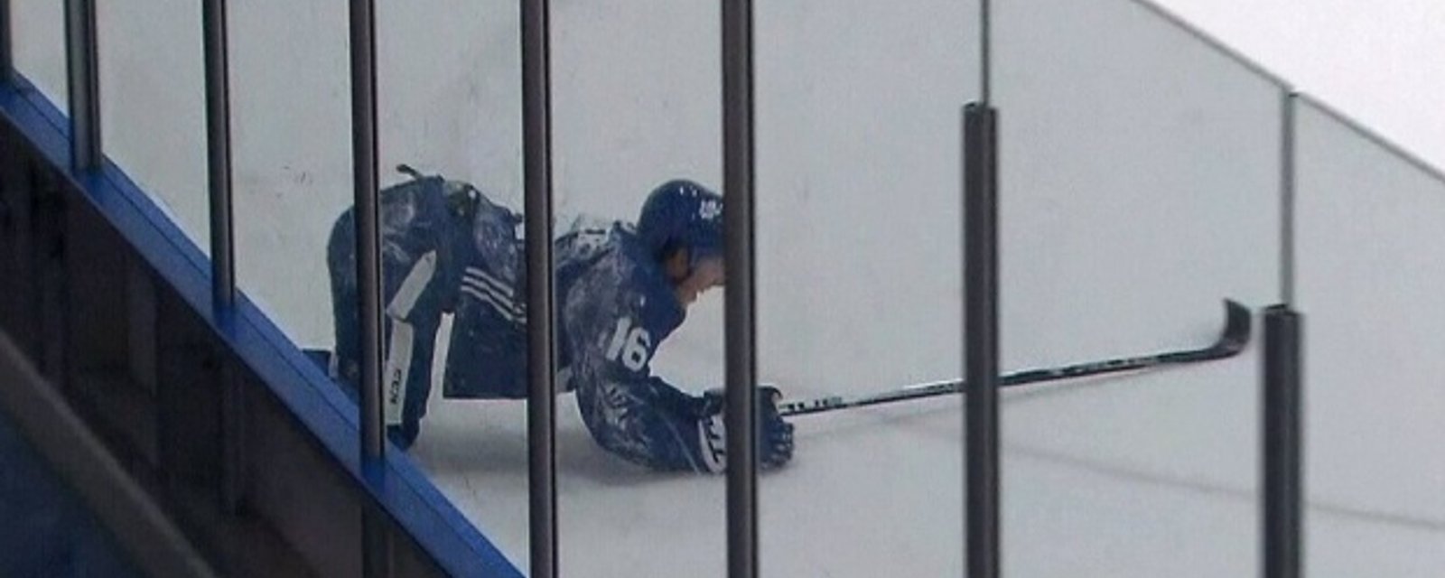 Inquiétante scène à l'entraînement des Leafs aujourd'hui