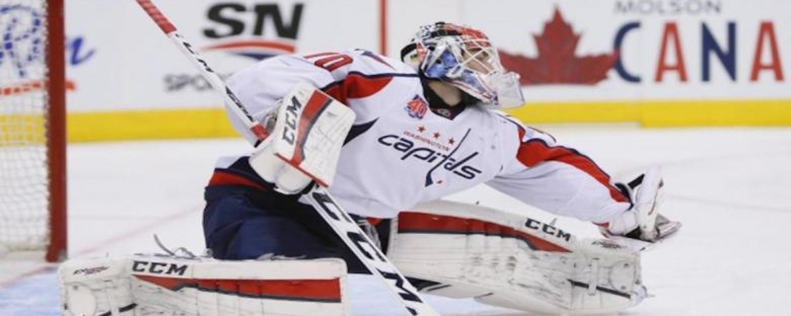 Braden Holtby crazy point streak is ended by an unlikely foe.