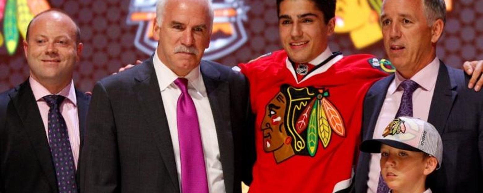 The Blackhawks have signed one of their top prospects.