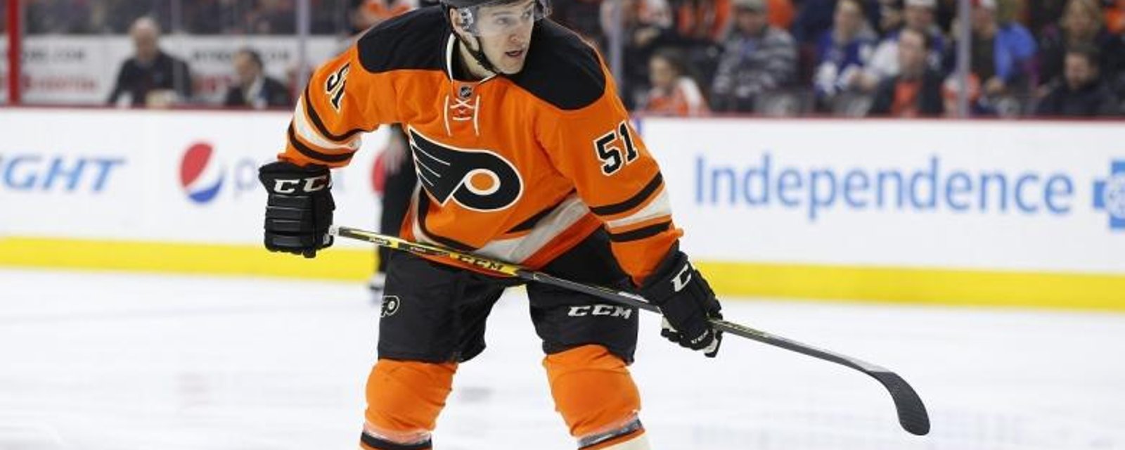 Flyers bring back former second round pick despite crowded right wing.