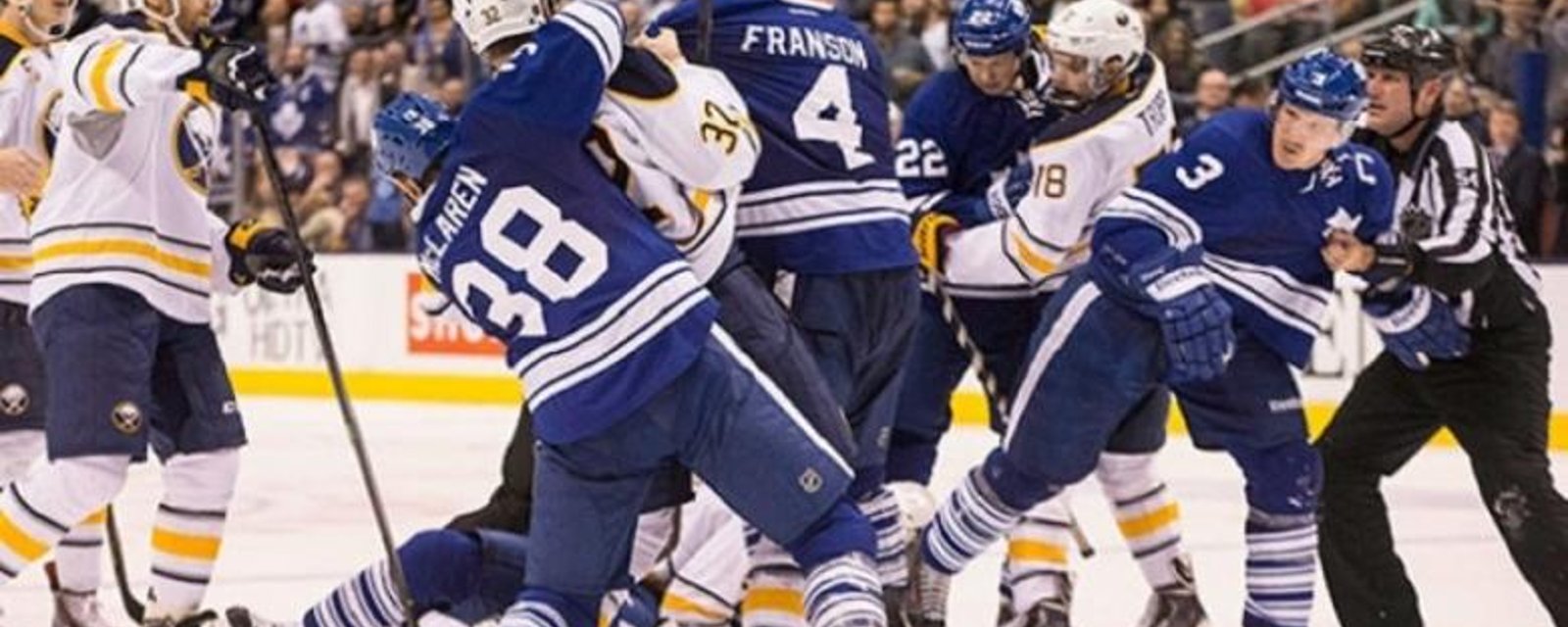 Returning Leafs lead the charge in 6-4 win over Sabres.