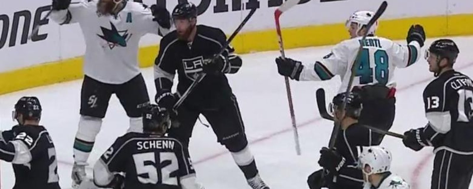 Unbelievably bad call by NHL officials cost a team a goal in the playoffs.