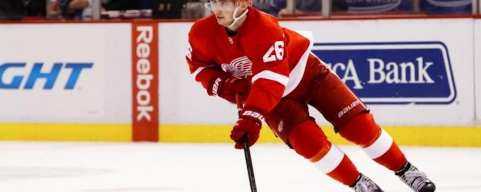 Red Wings' young talent victim of vicious hit.