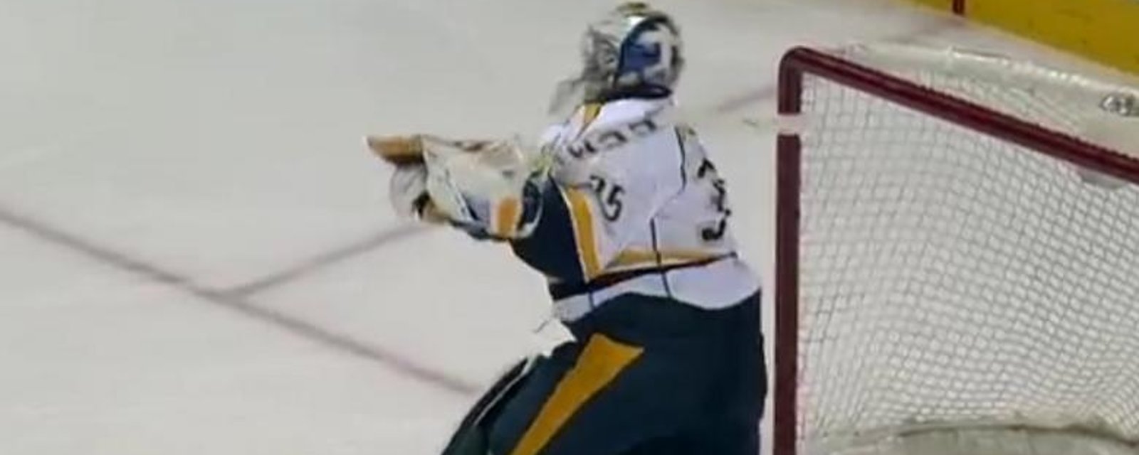 Pekka Rinne snaps after being pulled in Game 7.