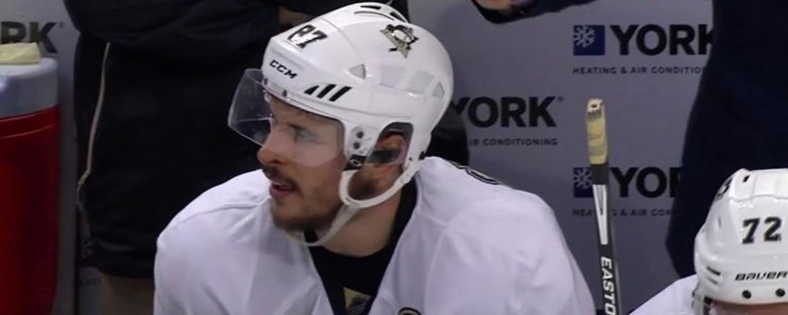 Sidney Crosby delivers an ugly looking cheap shot in Game 4.