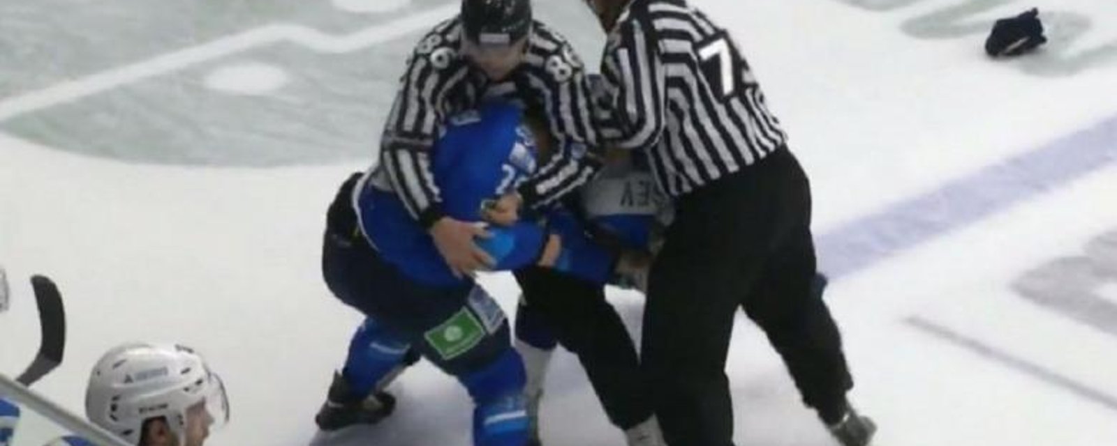 Police reports filled and charges forthcoming after insane incident in Russian hockey.