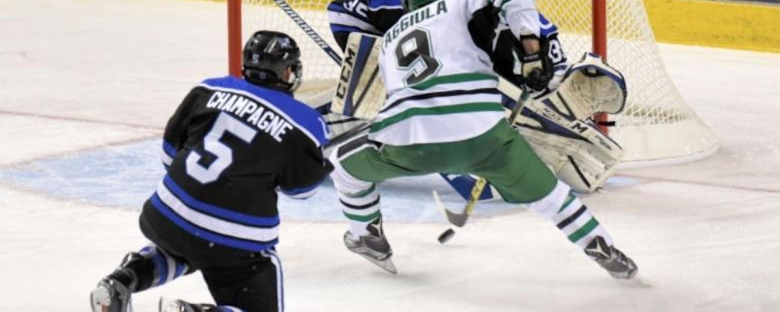 Must See: North Dakota player with goal of the year in the NCAA!