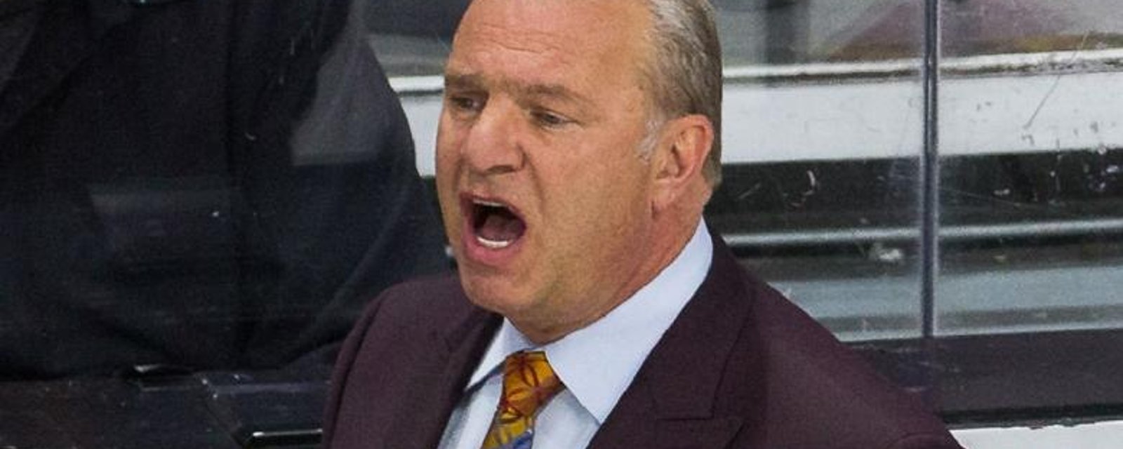 Habs head coach Michel Therrien may have been caught smiling behind the bench.