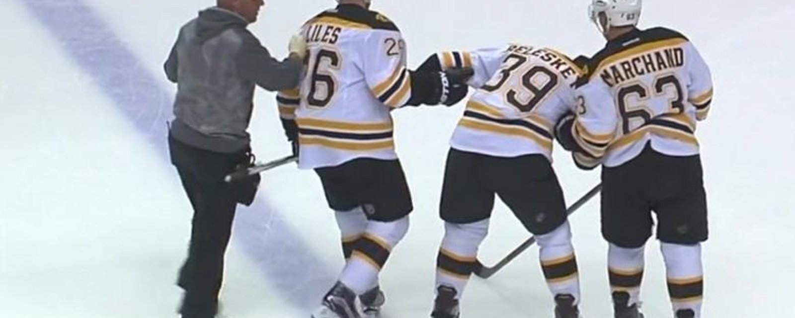 Video: Beleskey taken out by brutal looking high stick to the face.