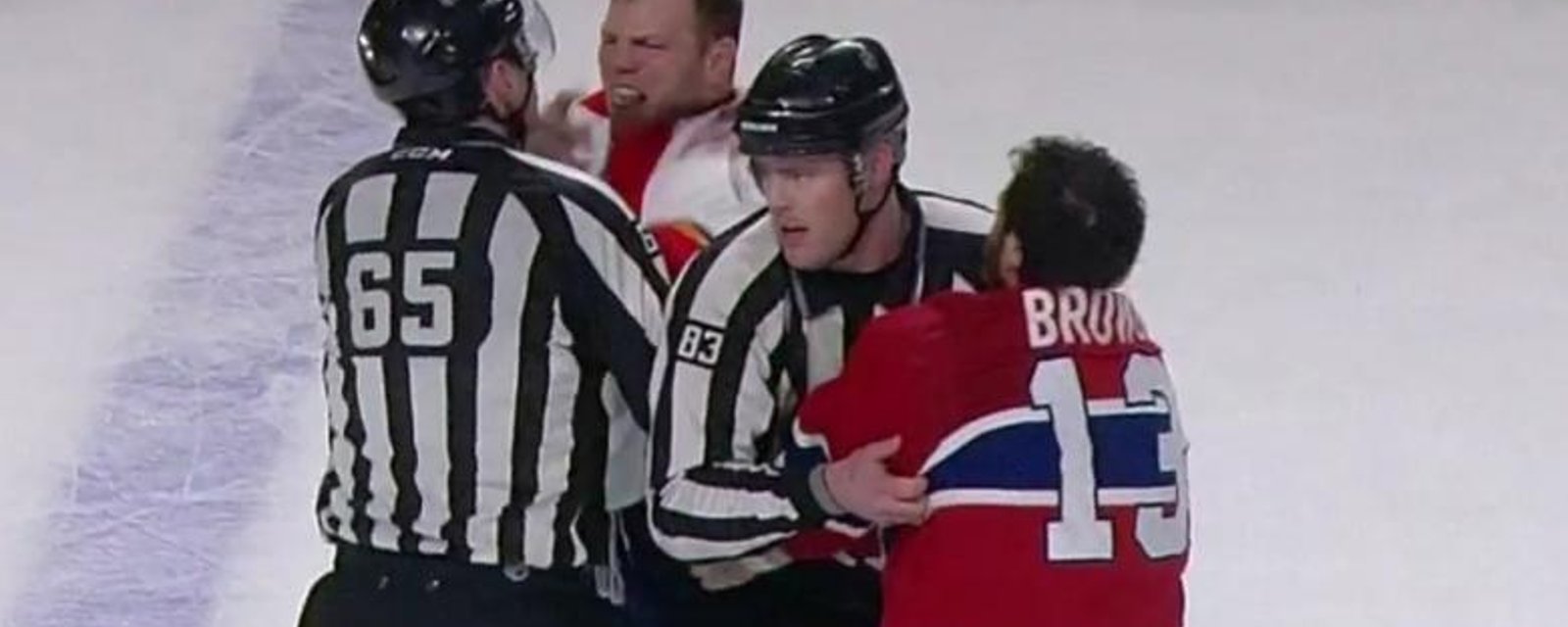 Thornton chews out the officials for breaking up fight too early.