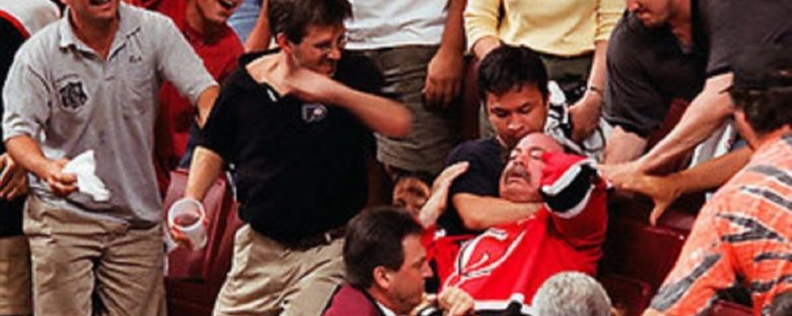 Hockey 'fan' stabs and kills a rival supporter over team loyalty.