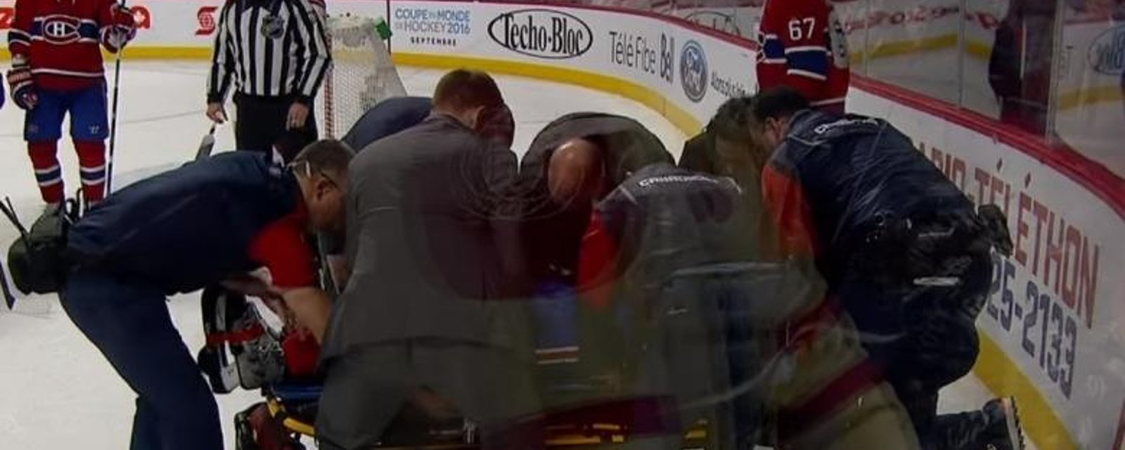 P.K. Subban taken to hospital after leaving on a stretcher.
