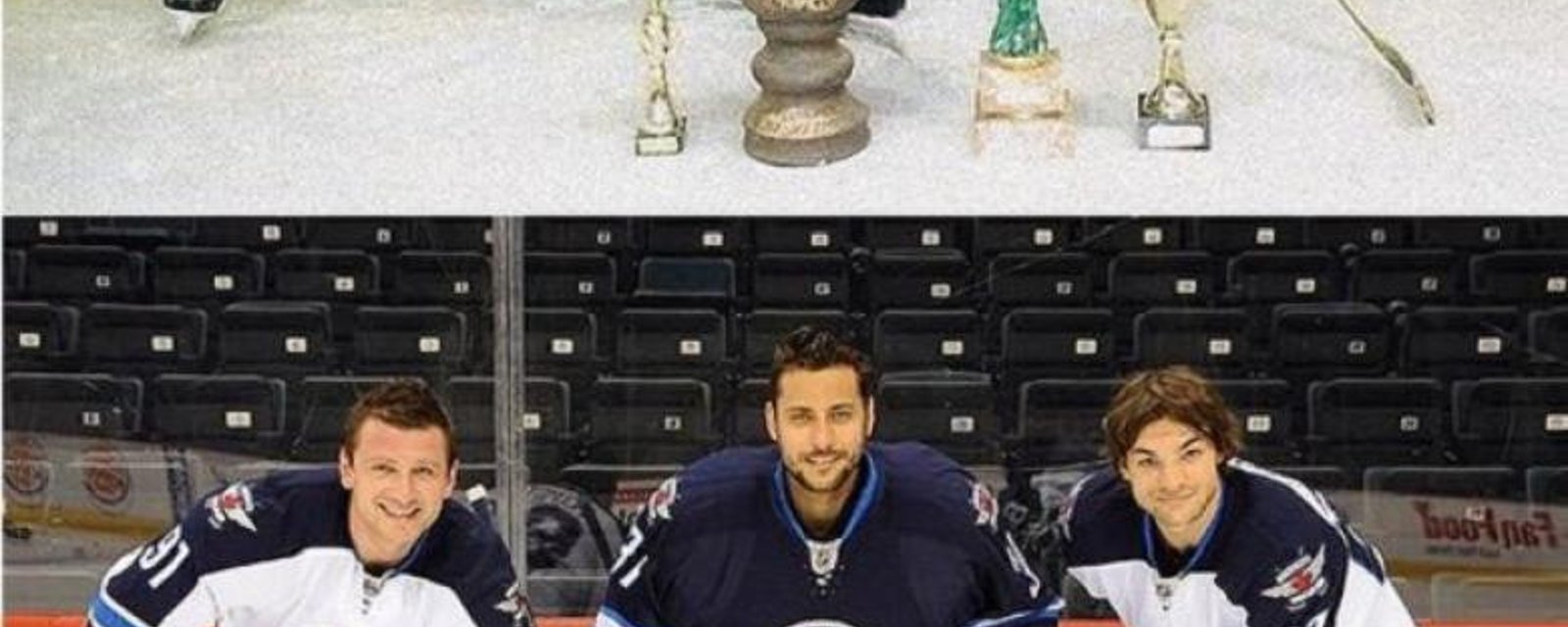 (Photos): Three NHL teammates recreate a photo from their childhood.