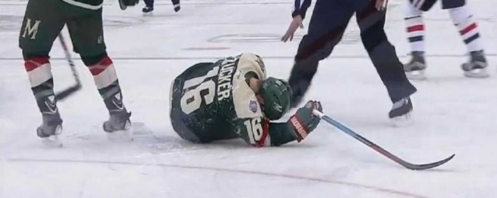 Scary moment for Wild forward