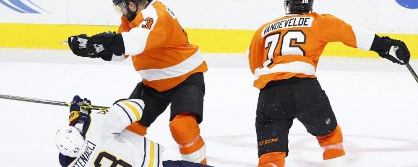 Gudas avoids discipline for his knock out hit last night.