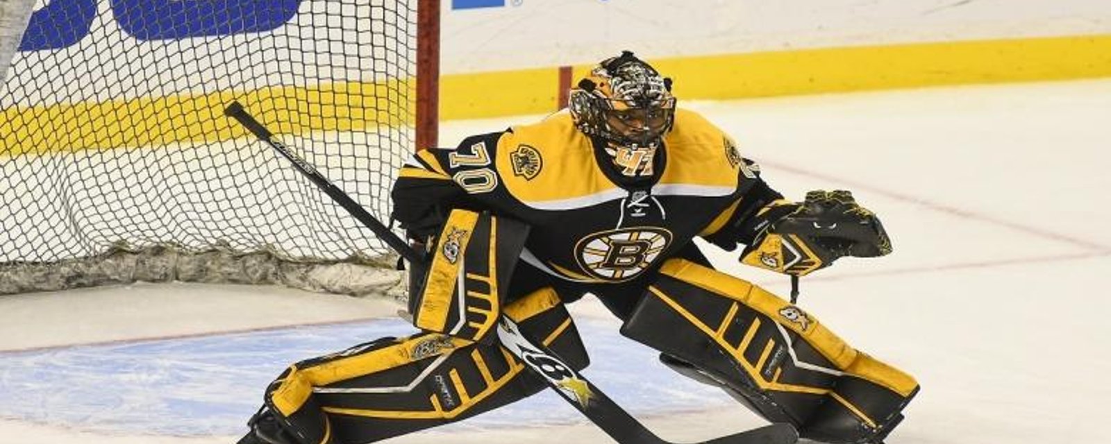 Bruins goalie prospect rushed to hospital