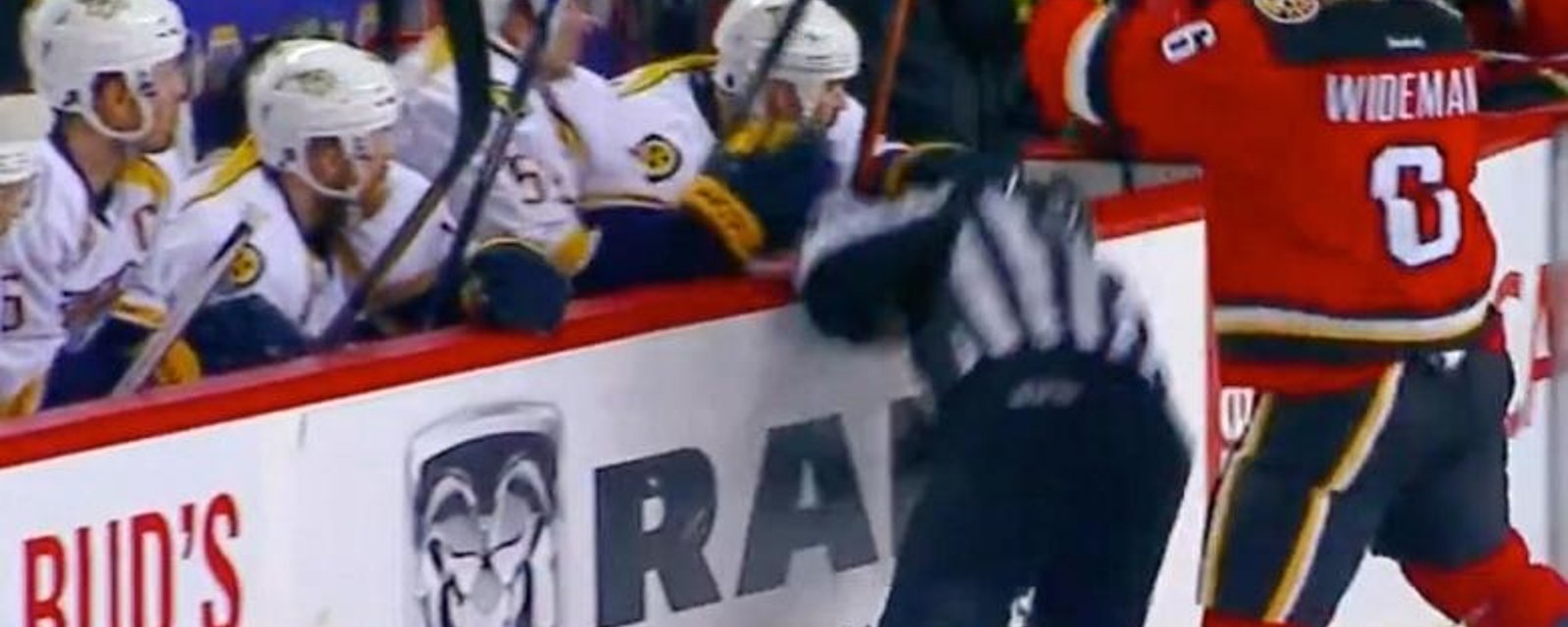 Both Wideman and NHL official Don Henderson suffered significant injuries.