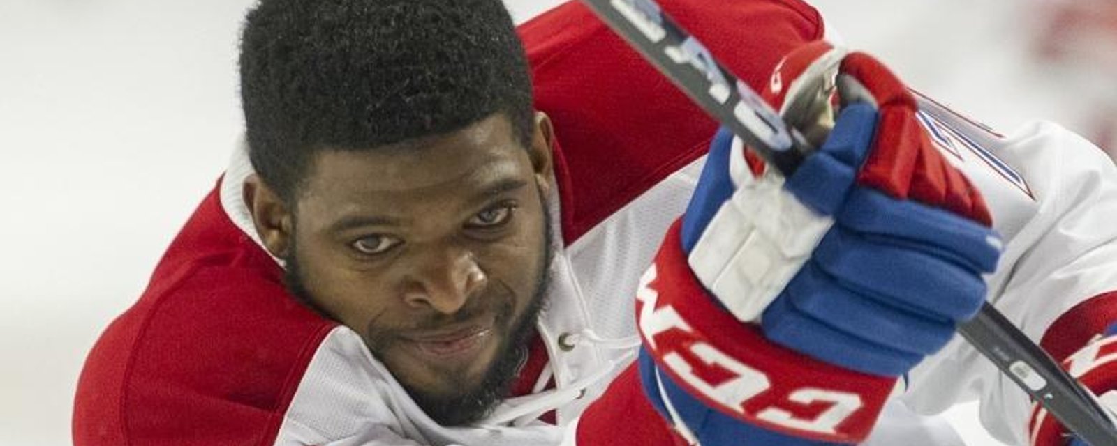P.K. Subban takes out his own teammate with a shot to the face.