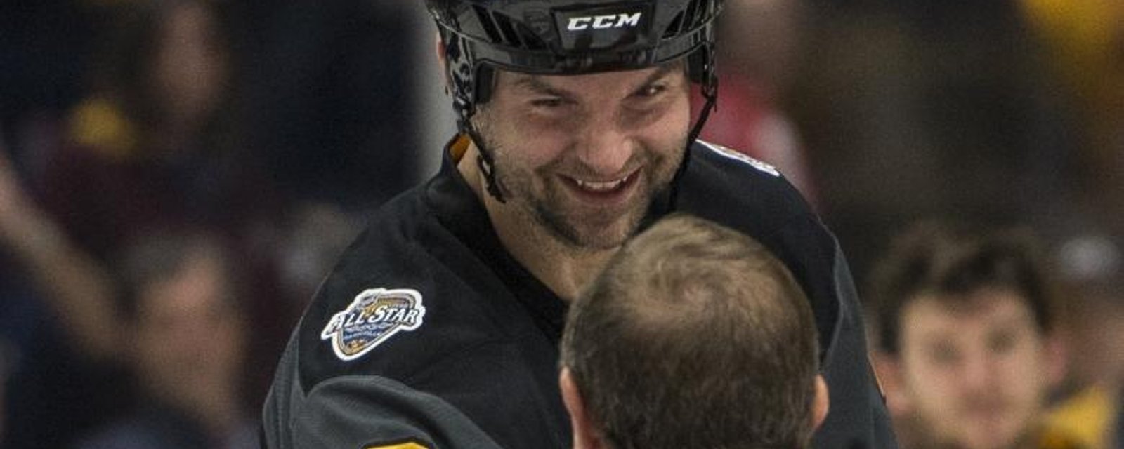 John Scott not ready to rule out playing in the NHL next season.
