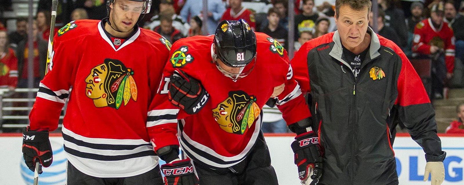 Report: Marian Hossa taken to hospital following exhibition game.
